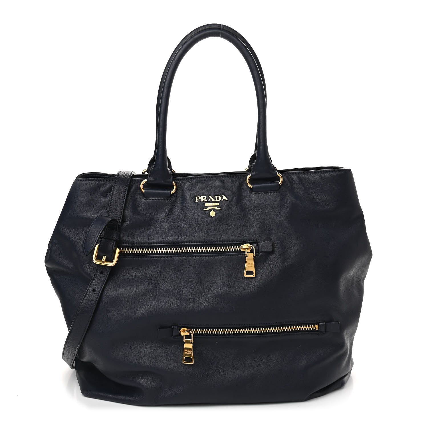 Prada Soft Calfskin Tote Baltico 1 of 12