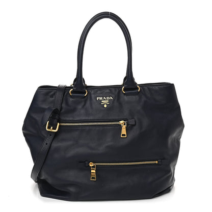 Prada Soft Calfskin Tote Baltico 1 of 12