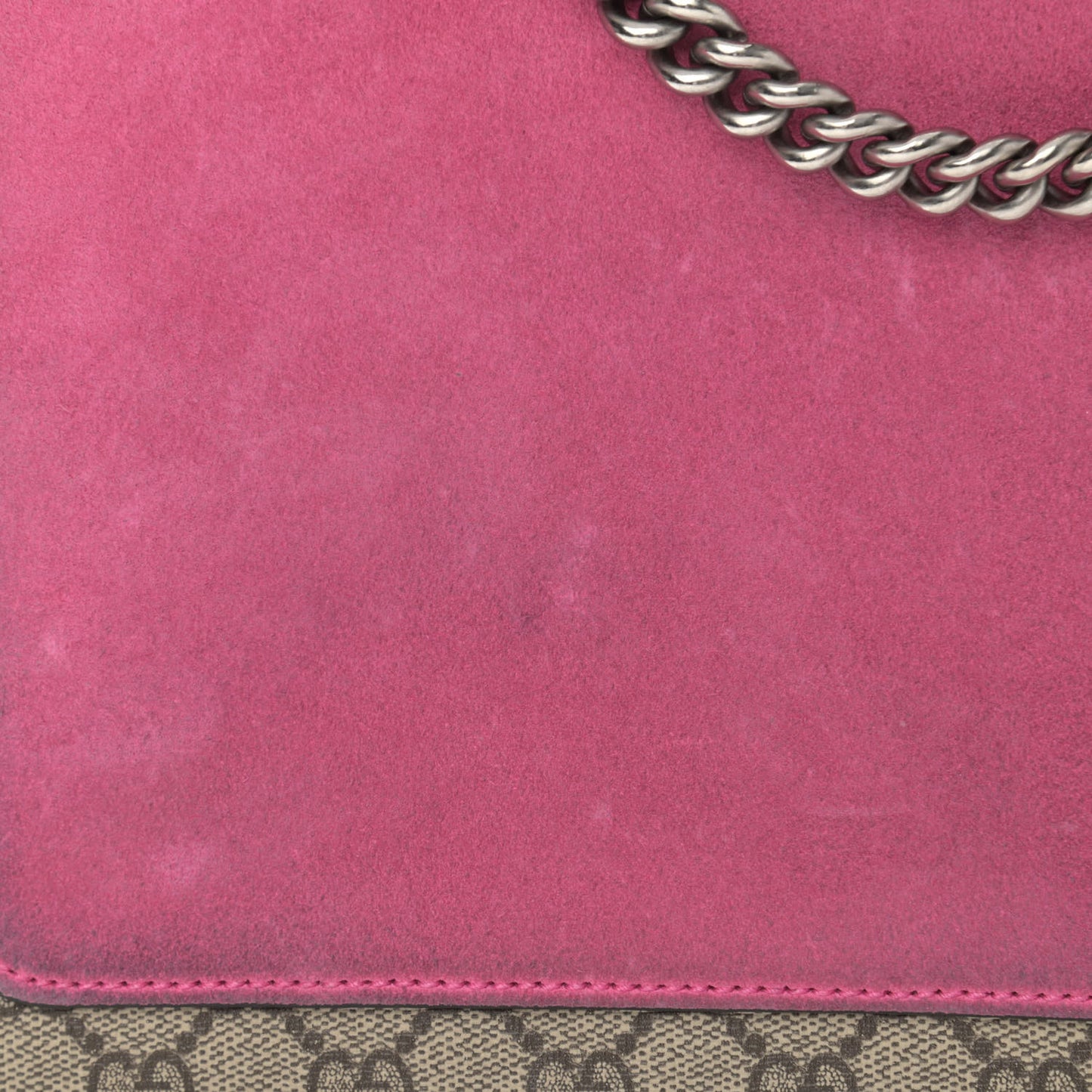 GG Supreme Monogram Suede Pierced Heart Embroidered Medium Dionysus Shoulder Bag Beige Ebony Pink Tropical Flower