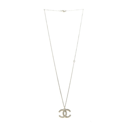 Chanel Pearl CC Pendant Necklace Gold 3 of 5