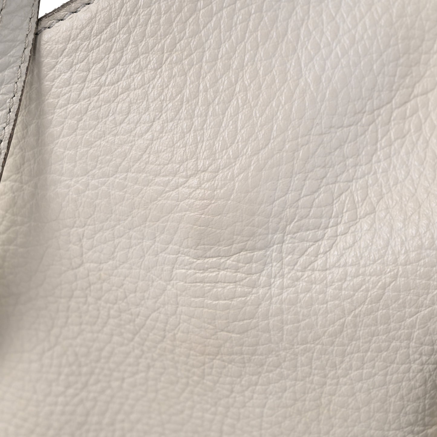 Ramskin Small Alix Padlock Zip Shoulder Bag White