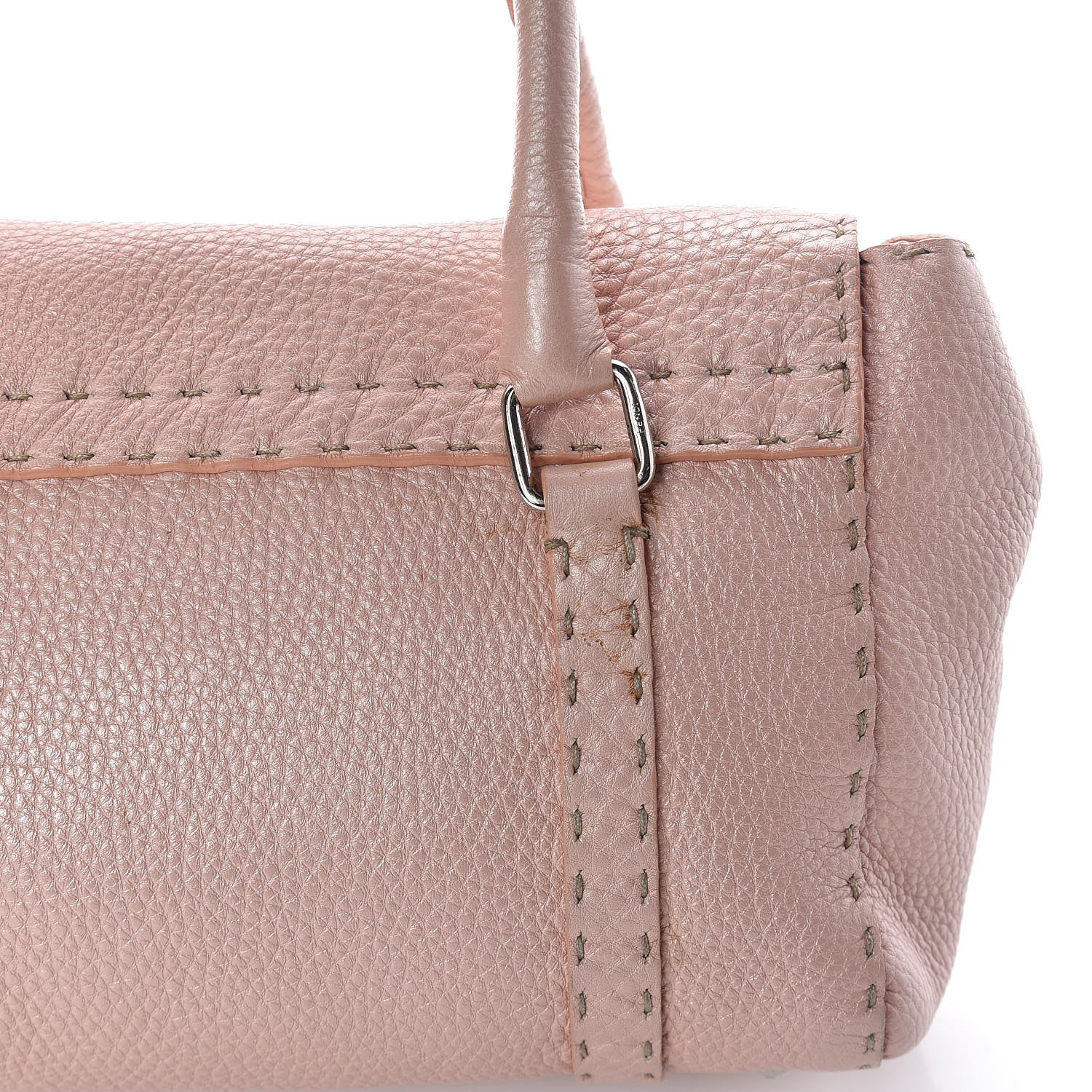 Fendi Cuoio Romano Selleria Mini Linda Satchel Cipria 12 of 13