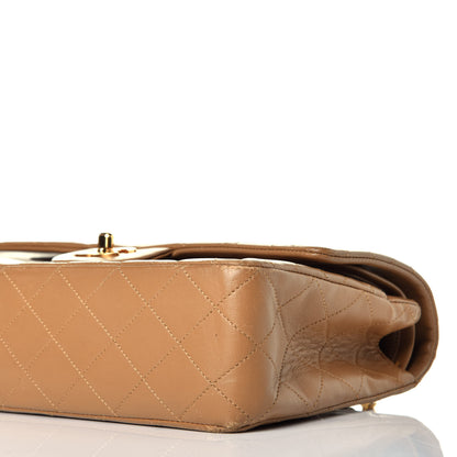 Chanel Lambskin Quilted Medium Double Flap Beige 8 of 8