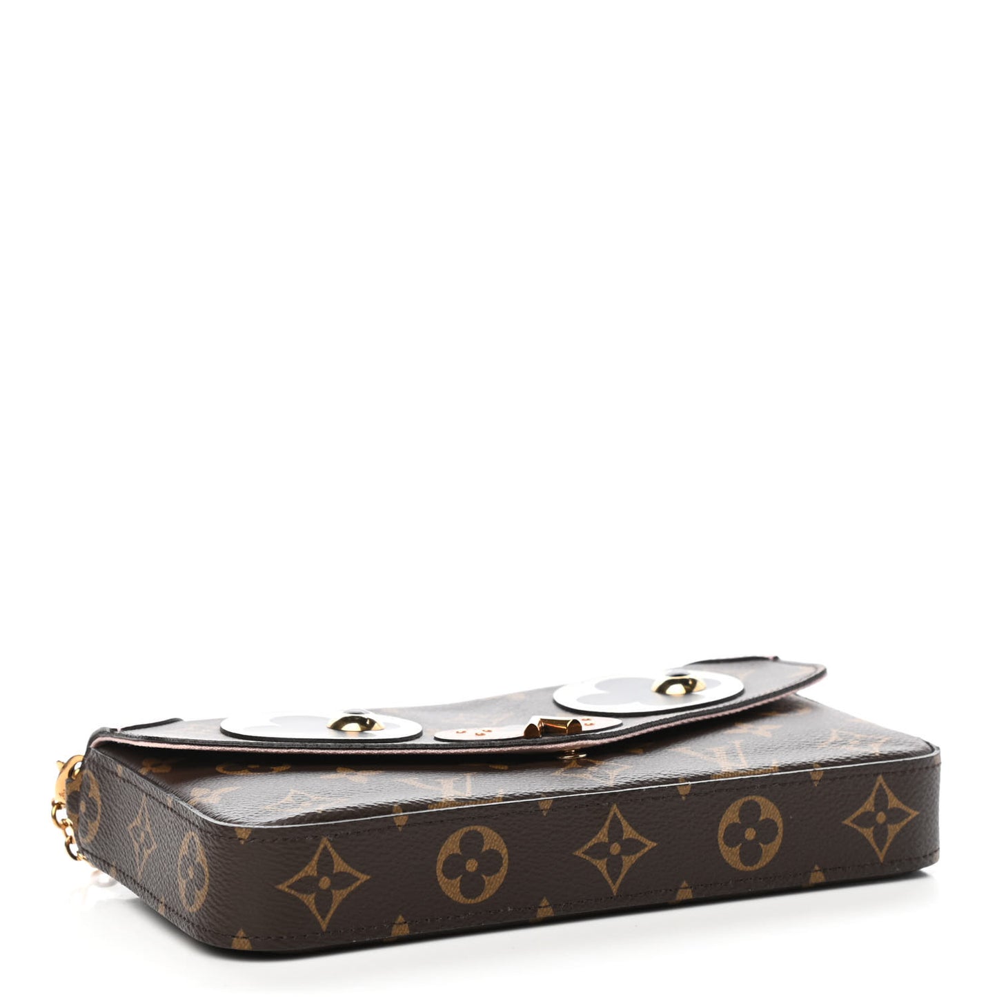 Monogram Valentine Dog Pochette Felicie Chain Wallet