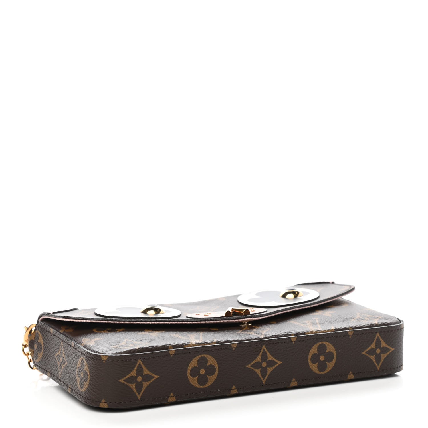 Louis Vuitton Monogram Valentine Dog Pochette Felicie Chain Wallet 5 of 11