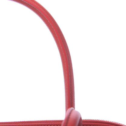 Balenciaga Signature Grained Calfskin Logo M Ville Top Handle Bag Rouge Coquelicot Black 17 of 19