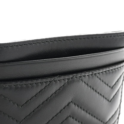 Gucci Calfskin Matelasse GG Marmont Card Holder Black 7 of 12
