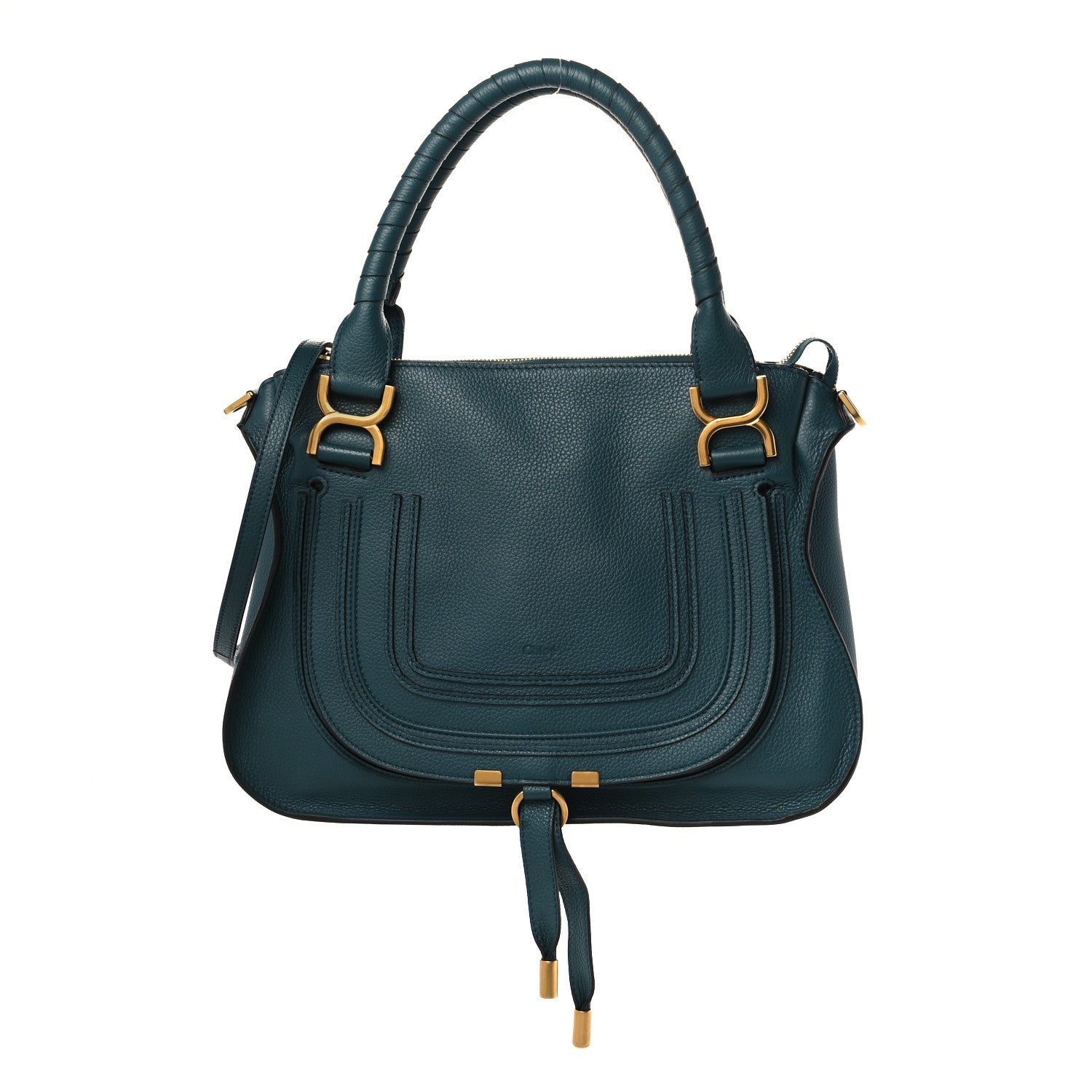 Chloe Calfskin Medium Marcie Satchel Laguna Blue 1 of 9