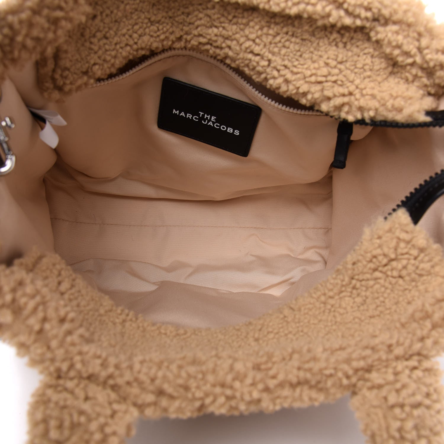 Marc Jacobs Polyester Cotton Medium The Teddy Traveler Tote Bag Beige 5 of 10