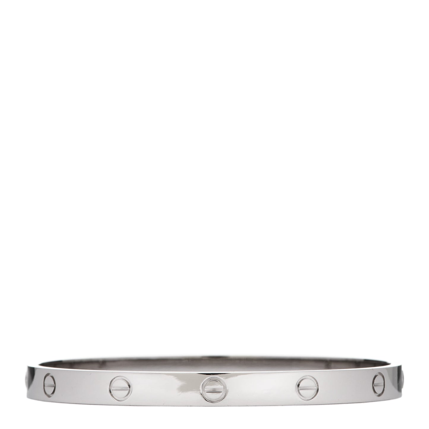18K White Gold LOVE Bracelet 20