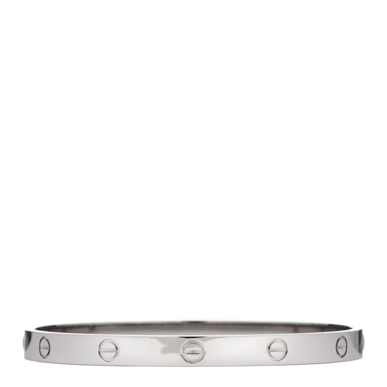 Cartier 18K White Gold LOVE Bracelet 20 2 of 6