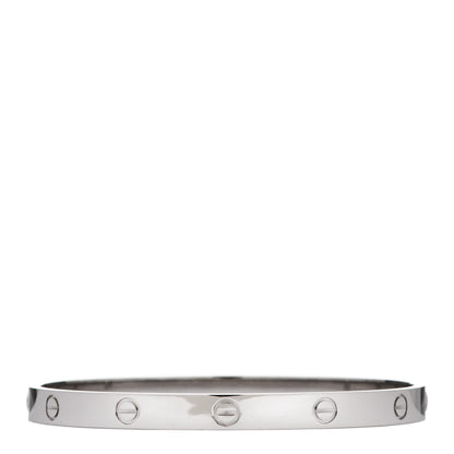 Cartier 18K White Gold LOVE Bracelet 20 2 of 6