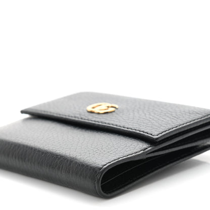 Gucci Dollar Calfskin Double G French Flap Wallet Black 10 of 10