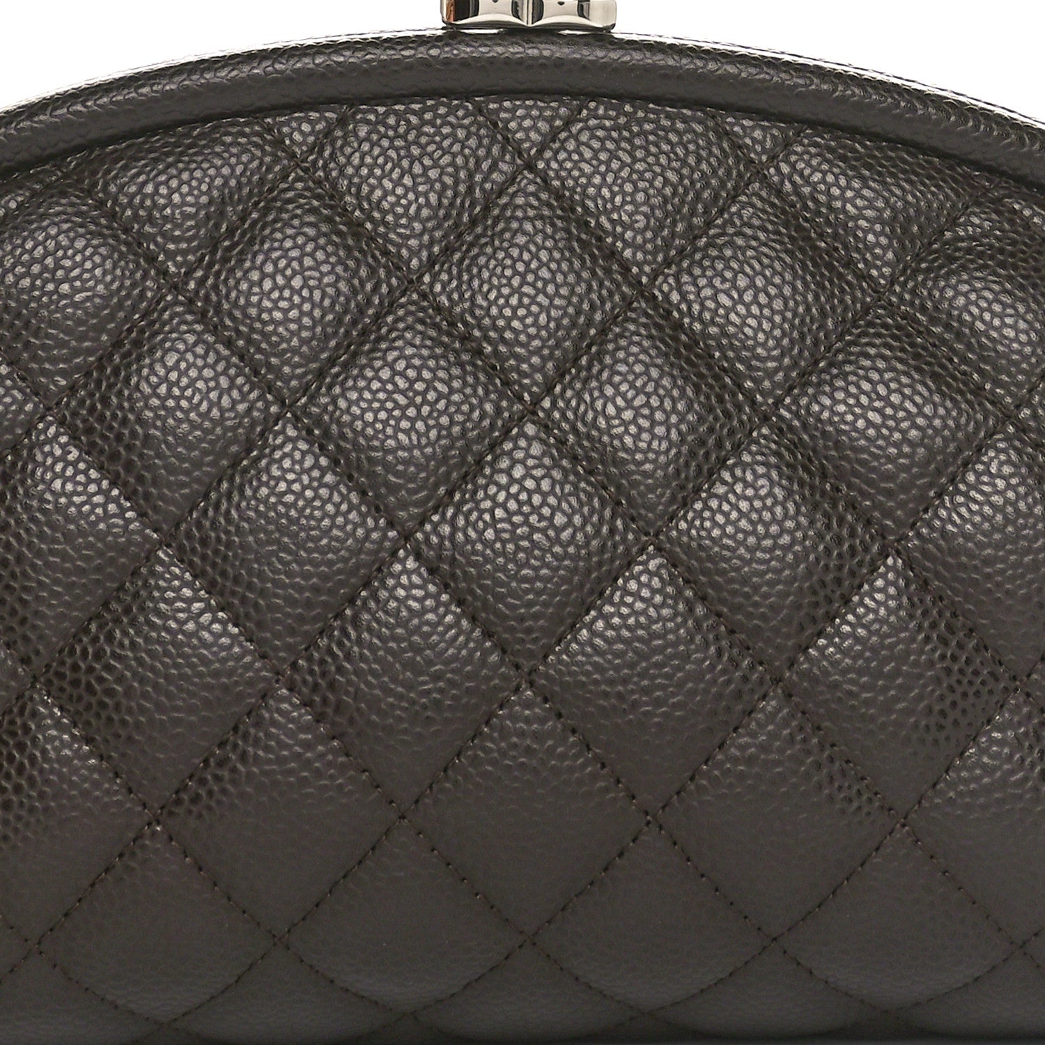 Chanel Caviar Quilted Timeless Clutch Dark Brown 8 of 10