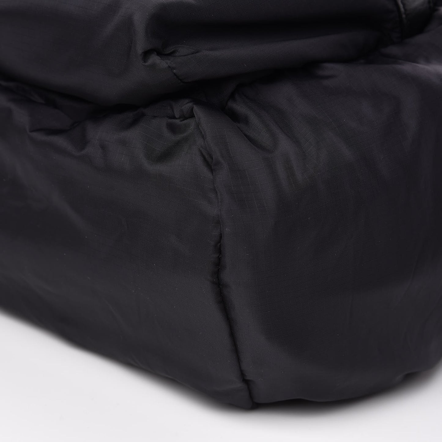 Nylon City Fold Up Backpack Belt Bag Black