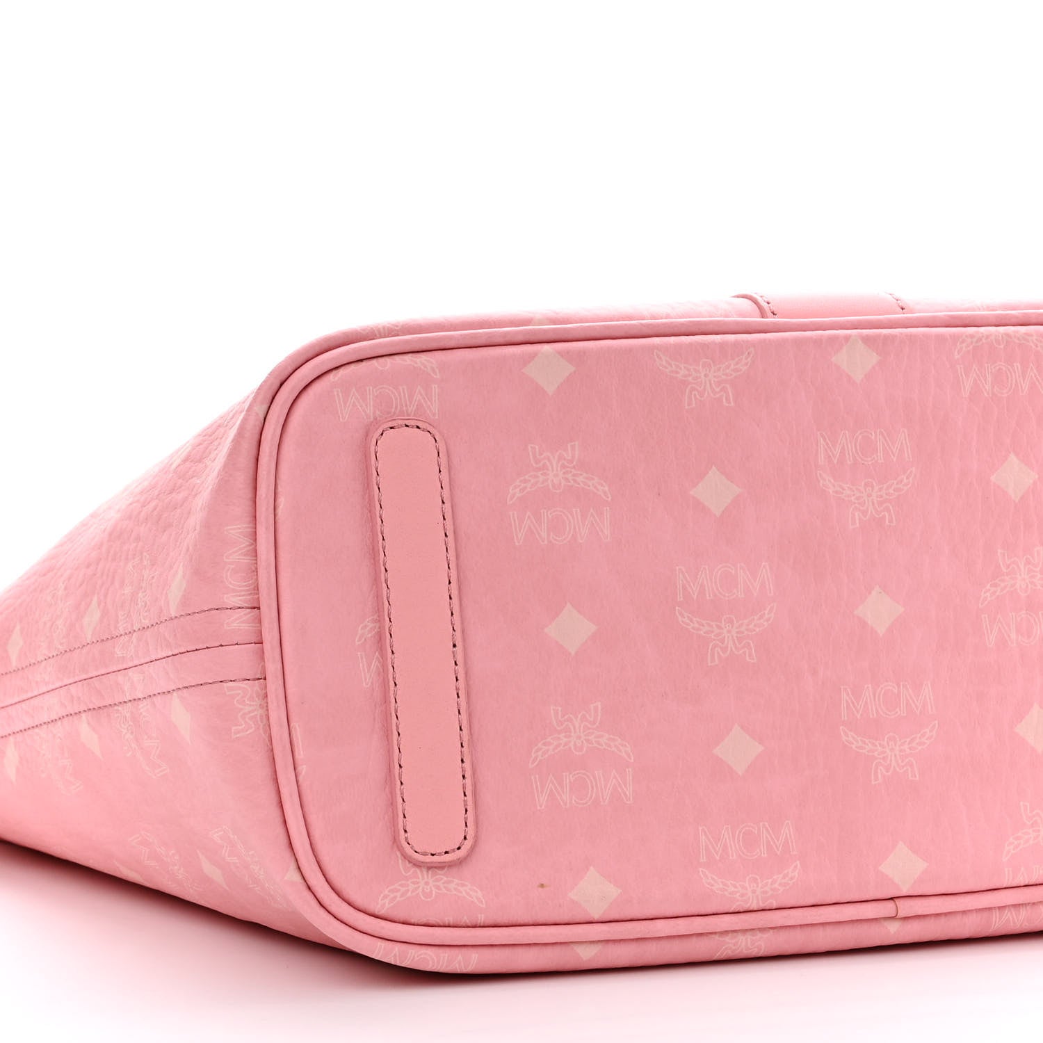MCM Visetos Small Liz Reversible Shopper Tote Blossom Pink 13 of 16