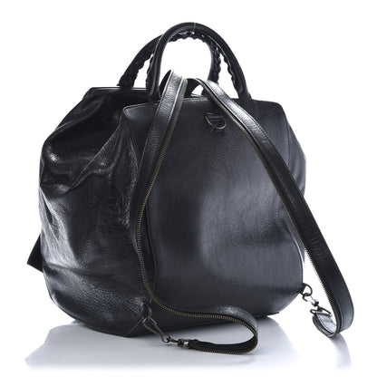 Balenciaga Agneau Classic Hardware Zip Traveler Backpack Black 3 of 11