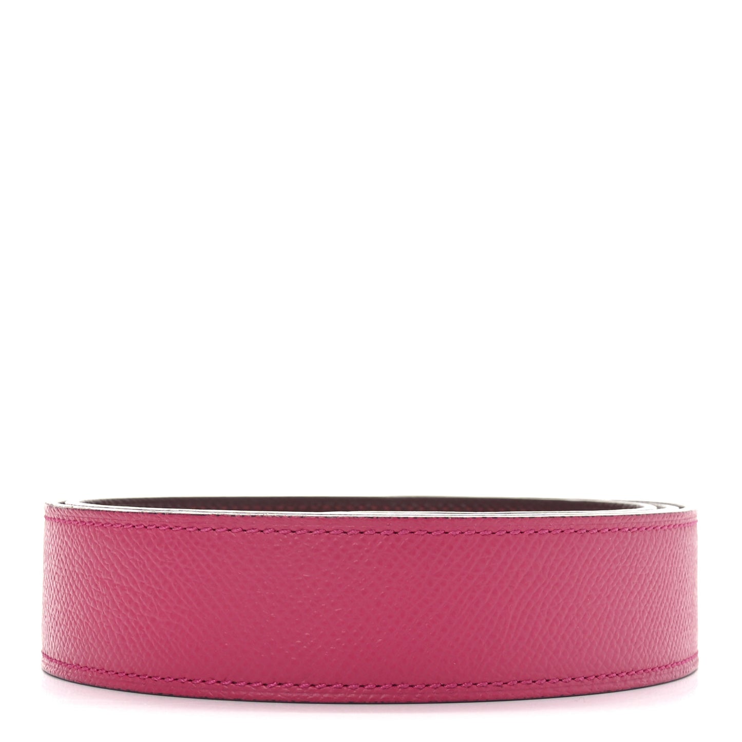 Epsom 32mm Belt Strap 85  Rose Tyrien Rouge H