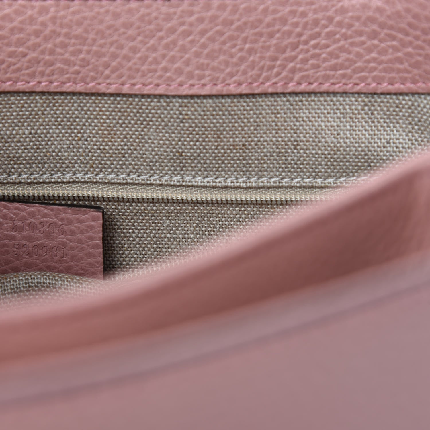 Gucci Dollar Calfskin Medium Interlocking G Top Handle Shoulder Bag Soft Pink 9 of 10
