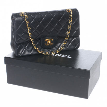 Chanel Lambskin Quilted Small Double Flap Black 3 of 8
