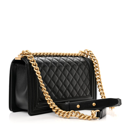 Chanel Caviar Quilted Medium Boy Flap Black 3 of 11