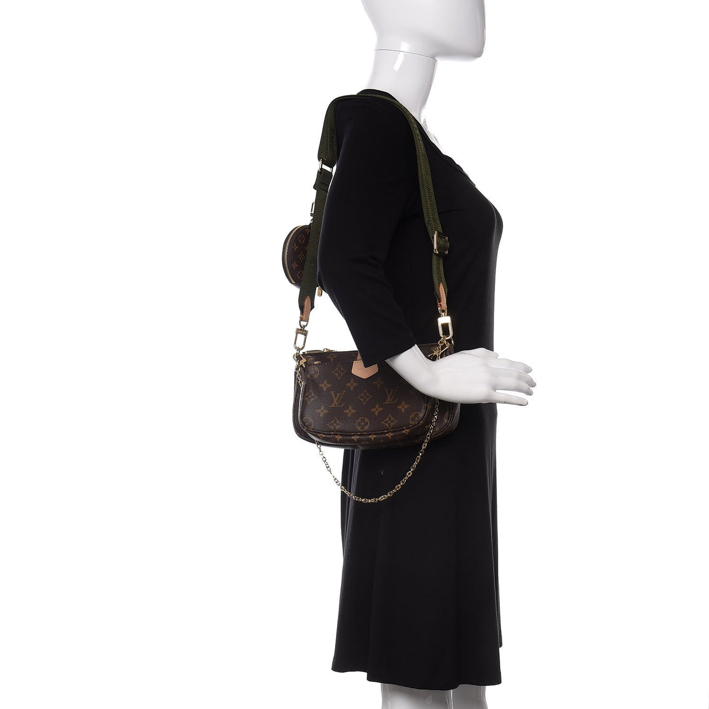 Monogram Multi Pochette Accessories Kaki