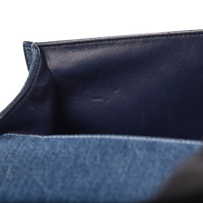 Chanel Tweed Denim New Medium Boy Flap Blue 9 of 13