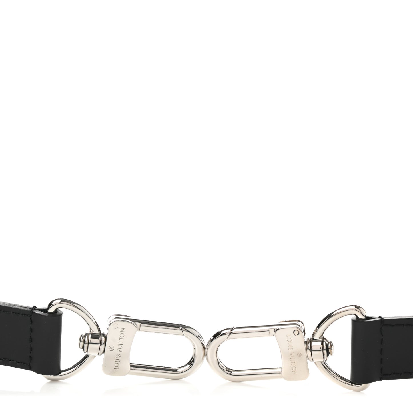 Calfskin Adjustable Keepall Bandouliere Shoulder Strap Black