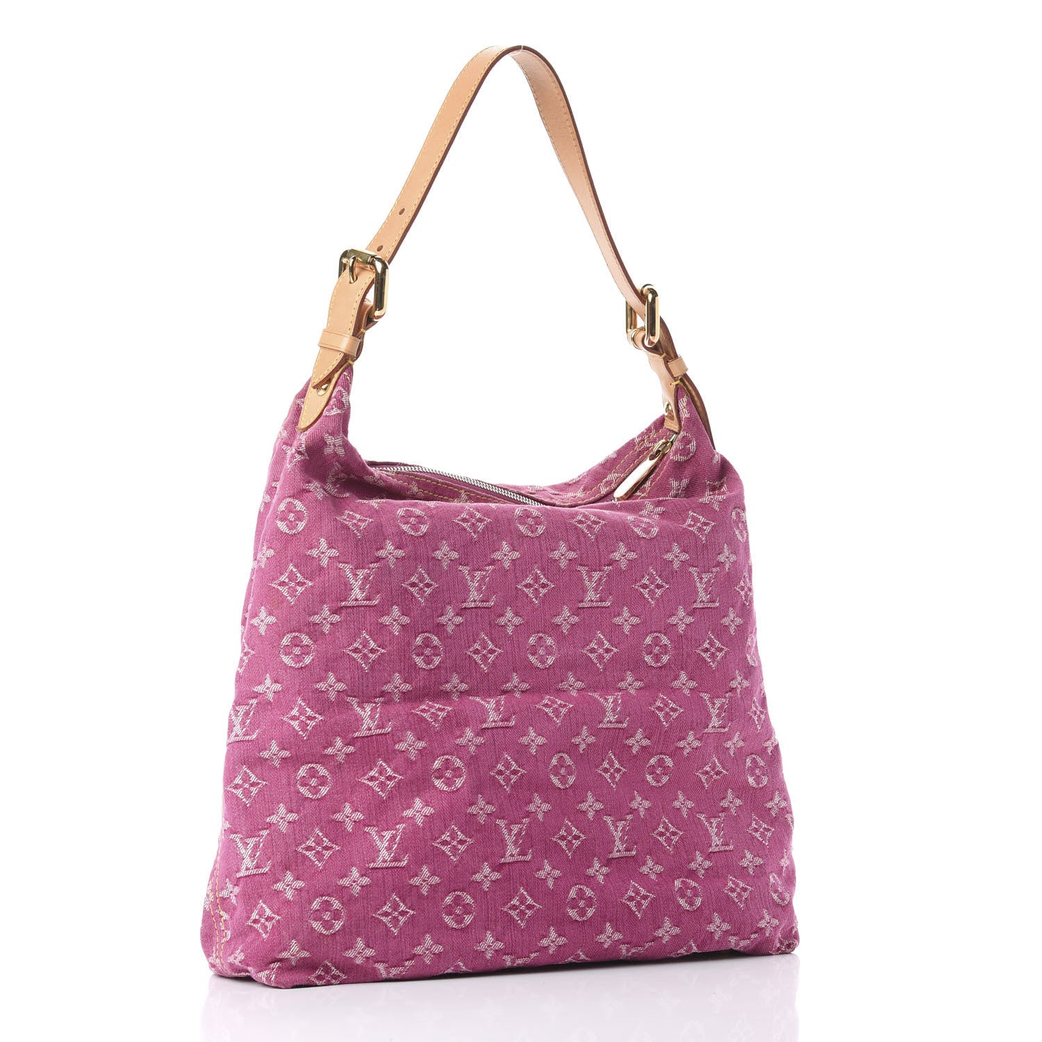 Louis Vuitton Denim Baggy GM Fuchsia 2 of 9