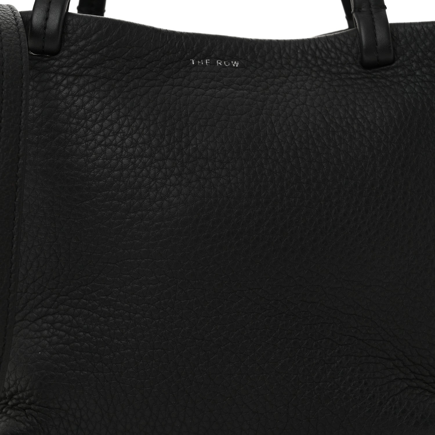 The Row Grained Calfskin Small Park Tote Black 8 of 10