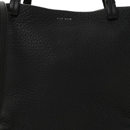 The Row Grained Calfskin Small Park Tote Black 8 of 10