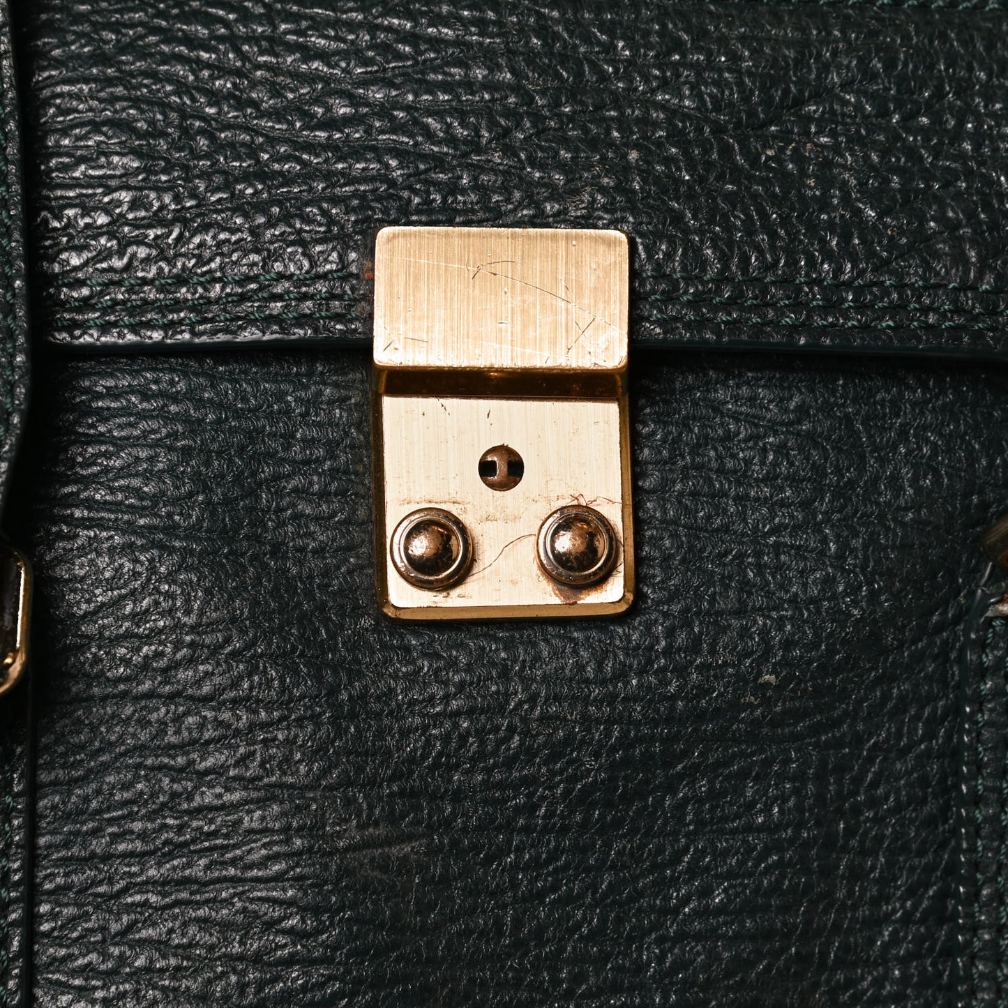 Textured Calfskin Large Pashli Satchel Jade