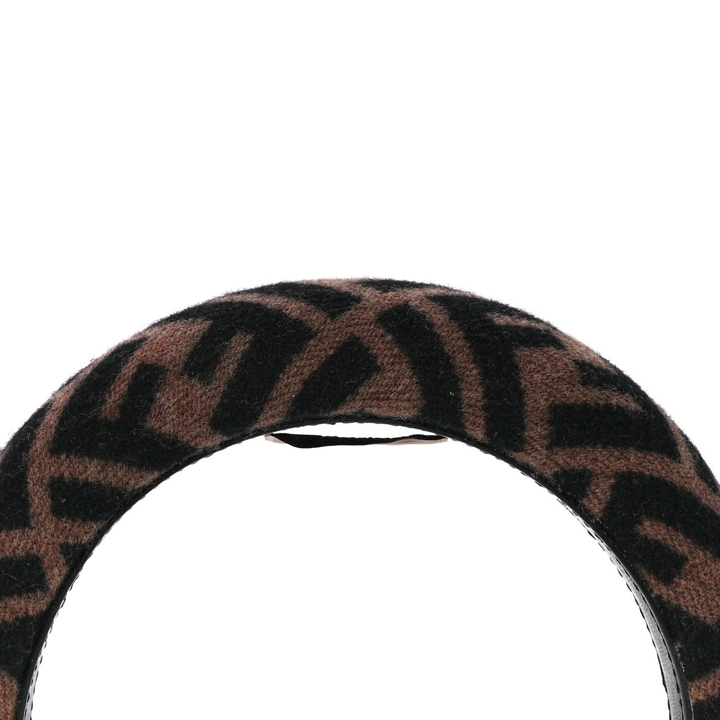 Wool Cashmere FF Logo Headband Tobacco