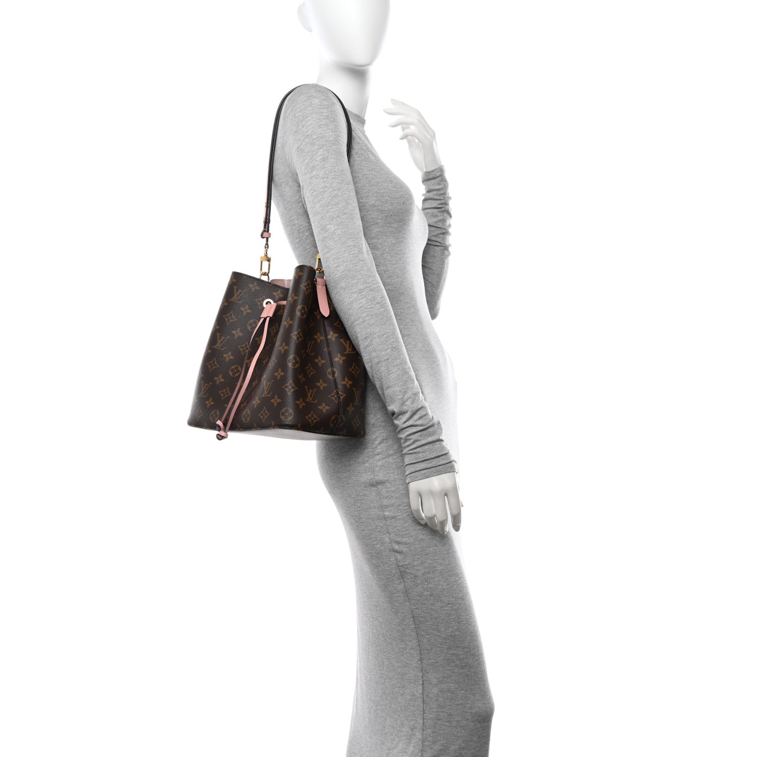 Louis Vuitton Monogram Neonoe MM Rose Poudre 2 of 10