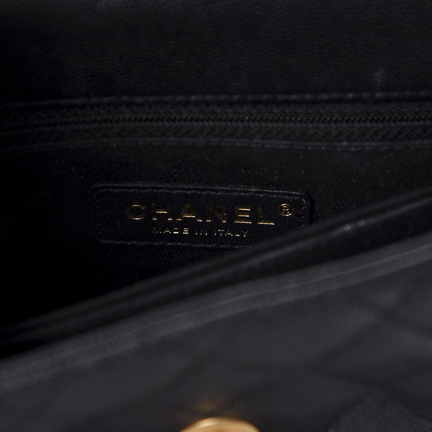 Chanel Caviar Lizard Embossed Quilted Mini Coco Handle Flap Black 7 of 10