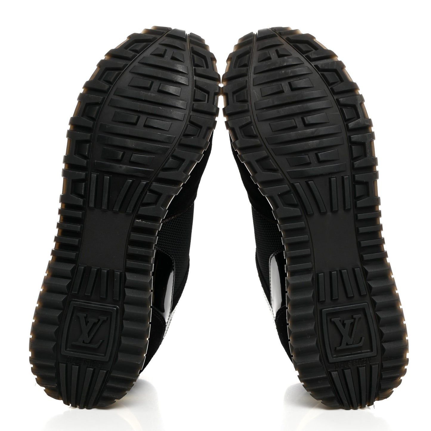 Suede Monogram Run Away Sneakers 36.5 Black