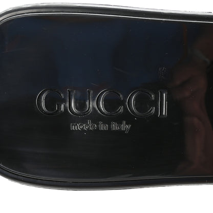 Gucci Rubber Gucci Logo Womens Platform 20/60mm Slide Sandals 37 Black 8 of 10