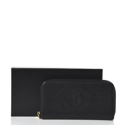 Chanel Caviar Large Timeless CC Zip Around Wallet Black 12 of 12