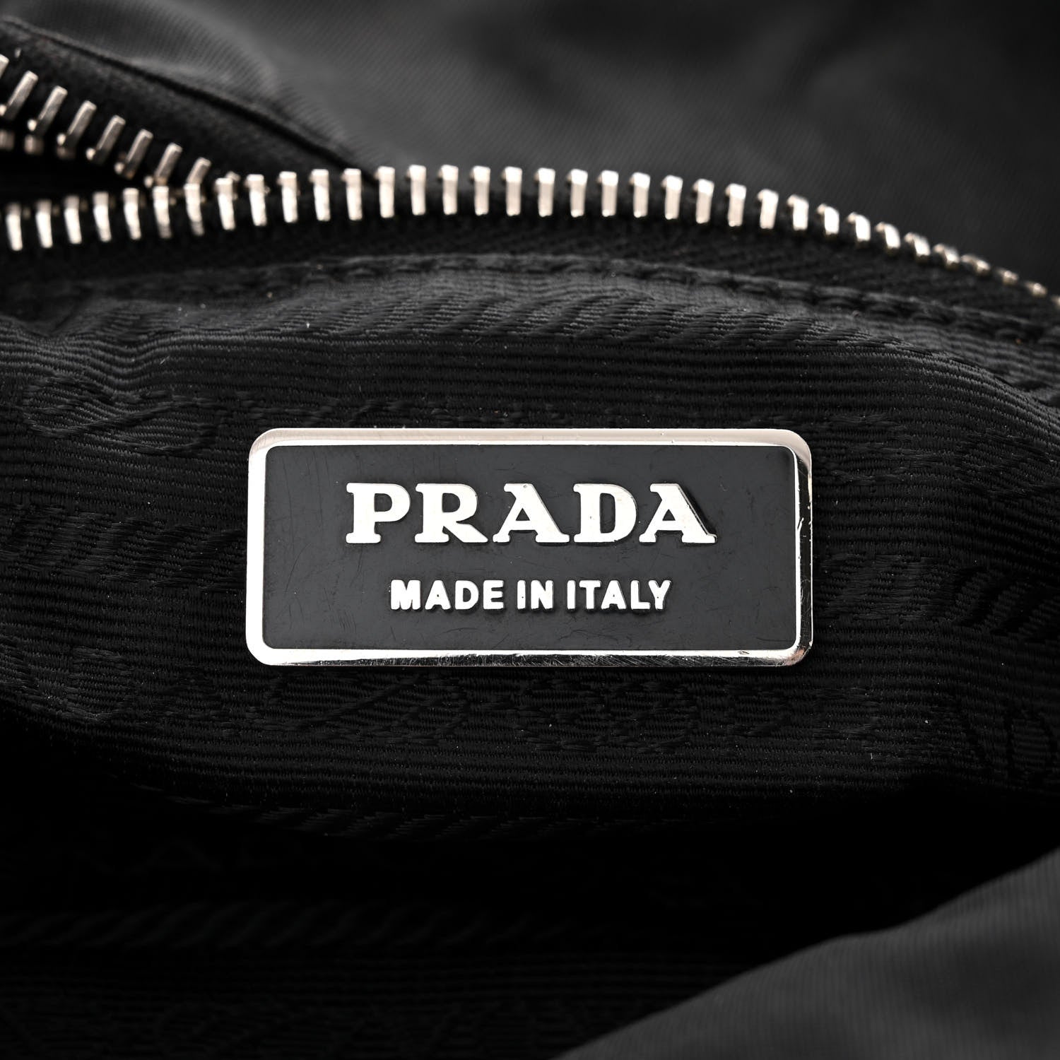 Prada Tessuto Nylon Caflskin Shopping Tote Black 6 of 12