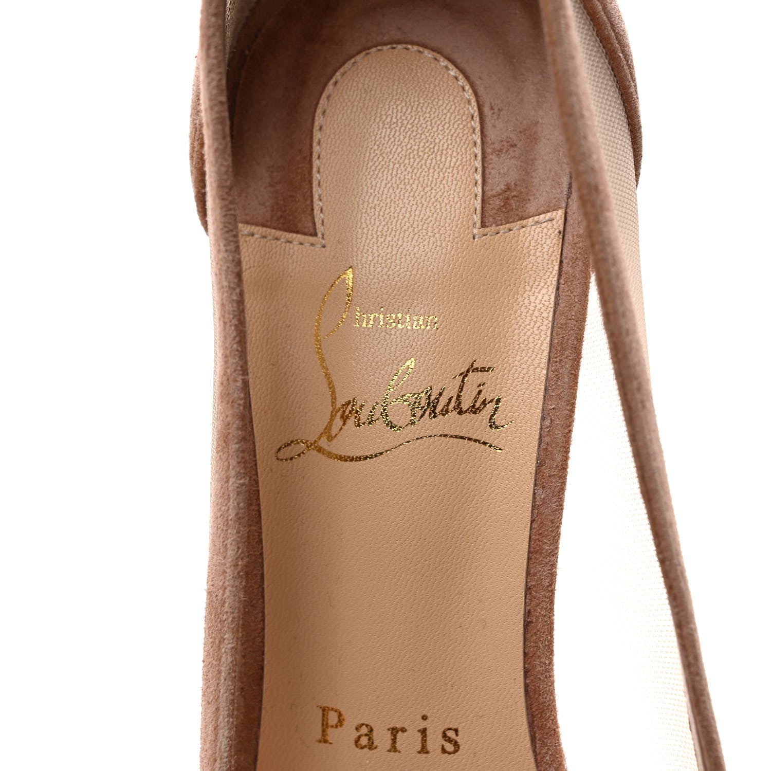 Christian Louboutin Veau Velours Rete Galativi 85 Pumps 38 Courtisane 7 of 8