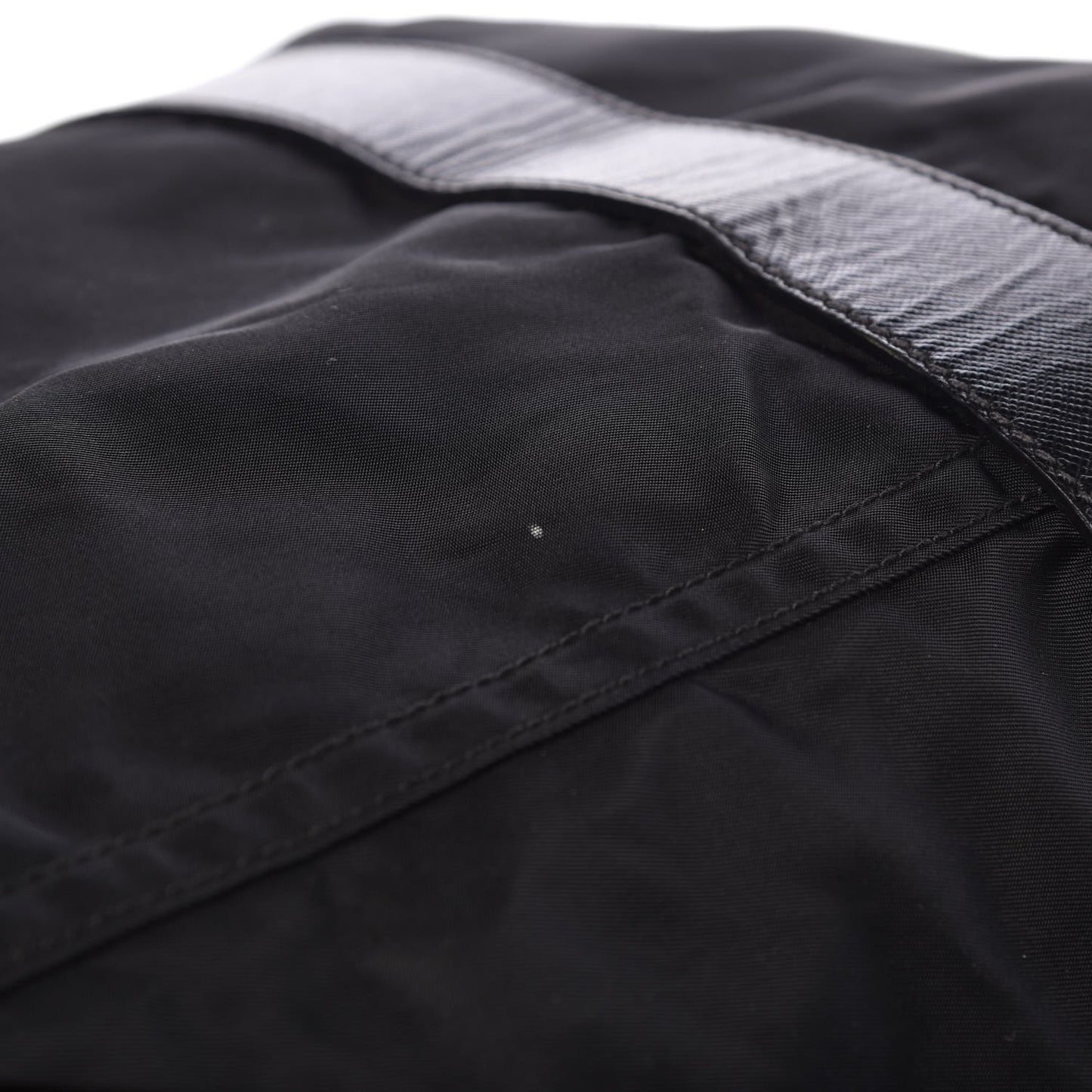 Tessuto Nylon Saffiano Duffel Bag Black