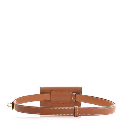 Hermes Epsom Kelly Pocket Belt Gold 2 of 9
