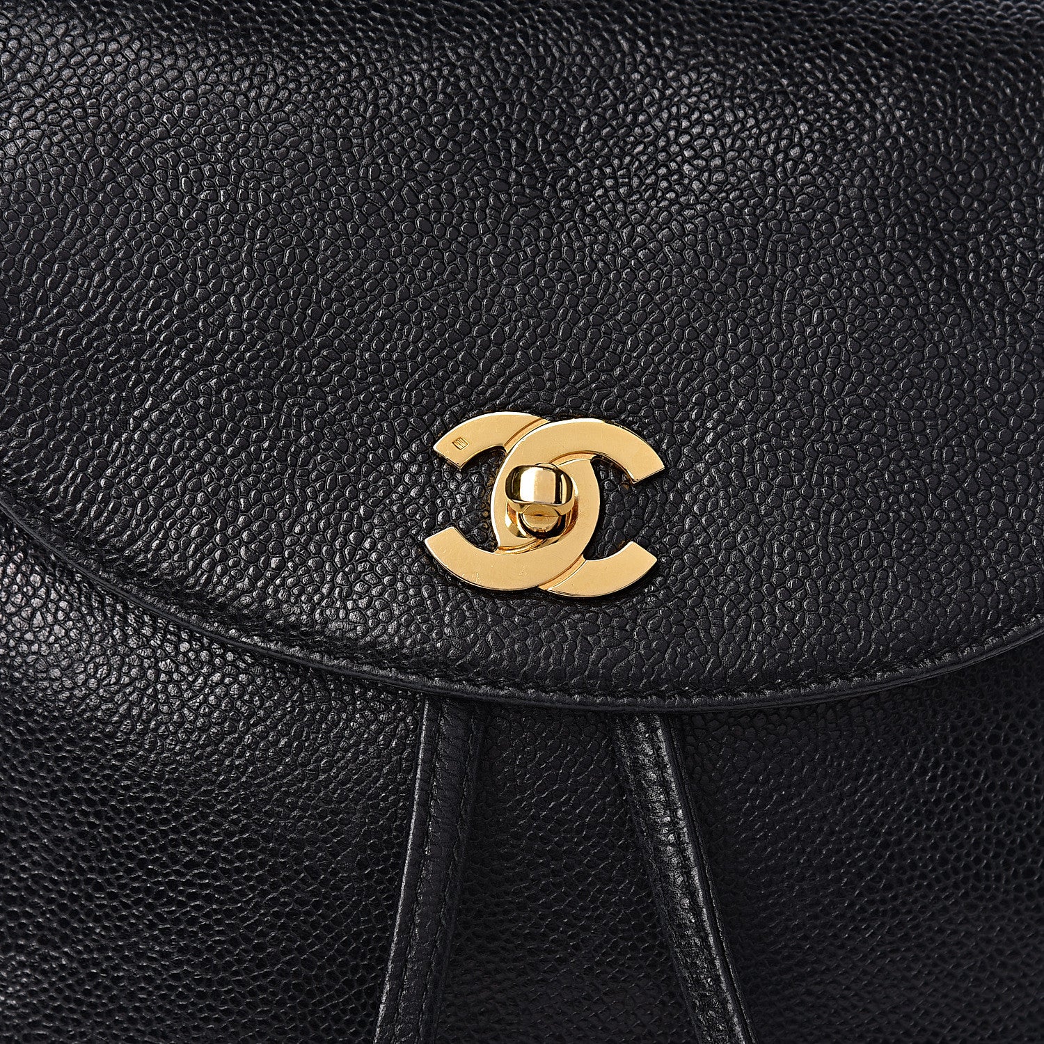 Chanel Caviar CC Backpack Black 11 of 12