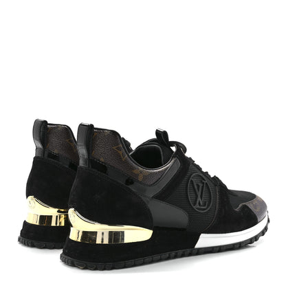 Louis Vuitton Suede Monogram Run Away Sneakers 40 Black 4 of 8