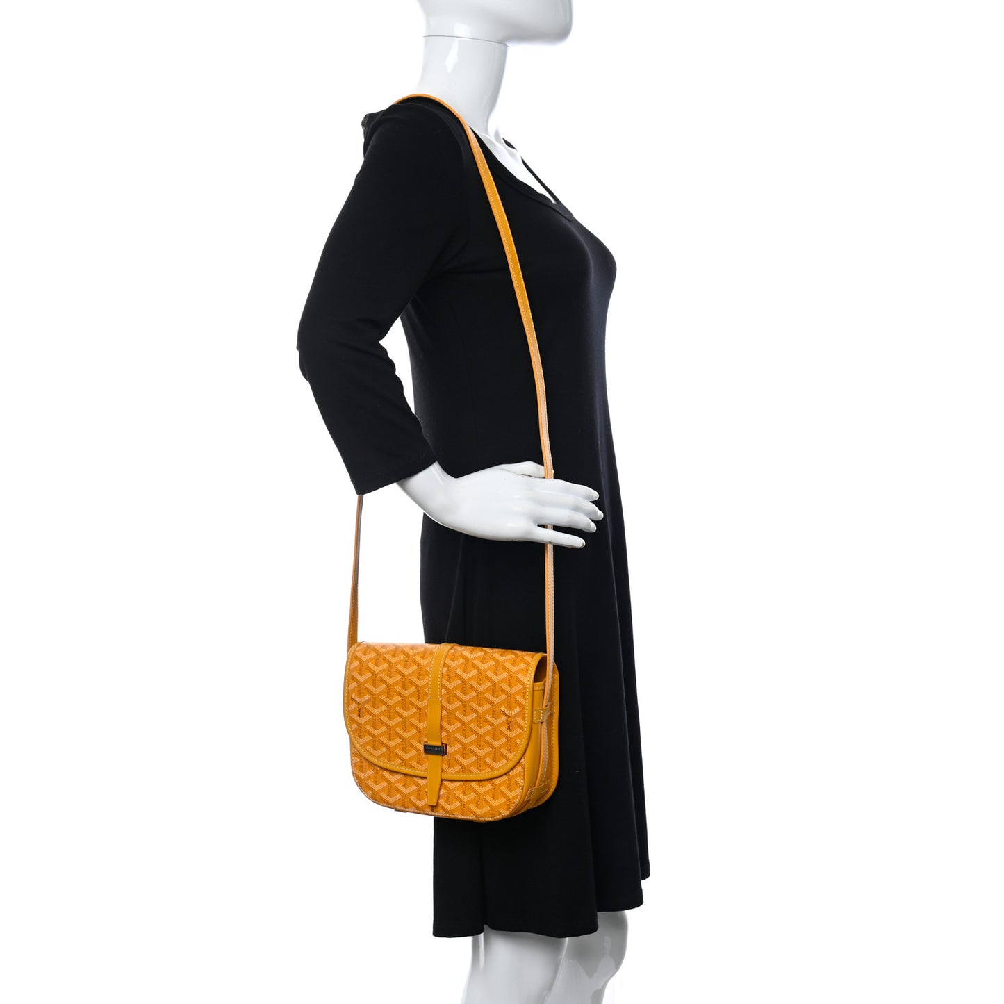 Goyardine Belvedere II PM Messenger Bag Yellow