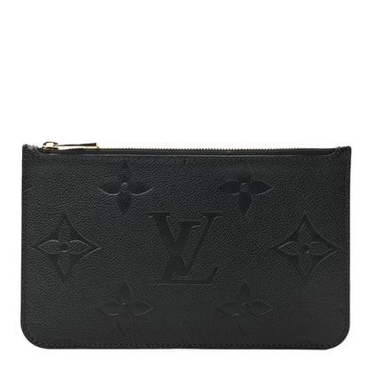 Louis Vuitton Empreinte Monogram Giant Neverfull MM Pochette Black 1 of 6