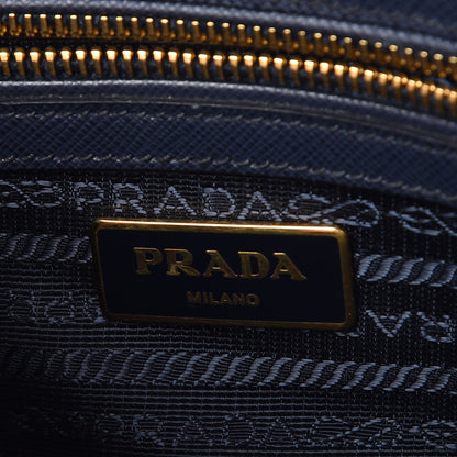 Prada Saffiano Mini Galleria Double Zip Tote Baltico 7 of 10