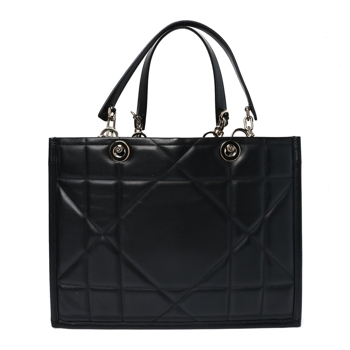 Calfskin Archicannage Medium Essential Tote Black