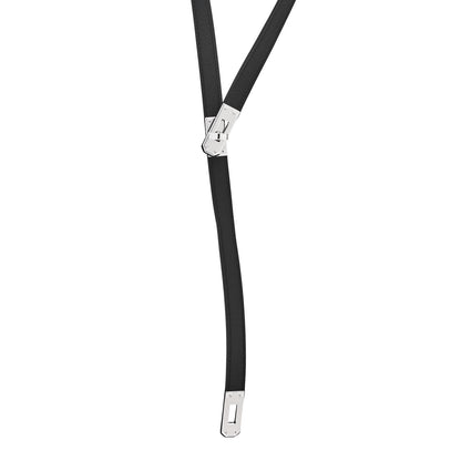 Hermes Swift Kelly Lariat Necklace Black 1 of 7