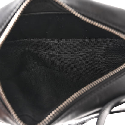 Gucci Calfskin Matelasse Monochrome Mini GG Marmont Chain Shoulder Bag Black 4 of 8
